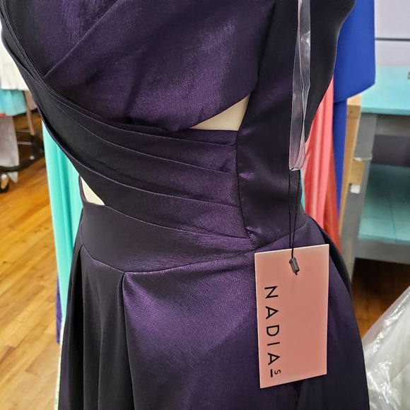 Nadia Purple strapless formal Dress - Picture 4 of 6